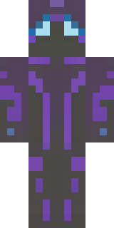 an end-realm sorcerer in obsidian robes with violet particles