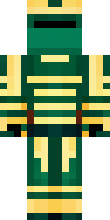 a jade samurai in green and gold ceremonial armor