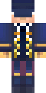 an airship captain in a navy coat with copper gadgets