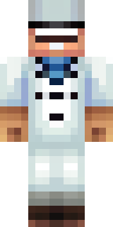 a cheerful chef in a white coat and tall hat with a wooden spoon