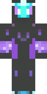 an end-realm sorcerer in obsidian robes with violet particles