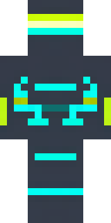 a neon cyber-ninja in dark bodysuit with teal light trim