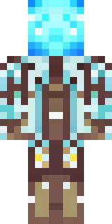 a crystal ice mage with a frost staff