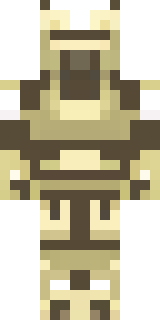 a piglin brute in gold armor with a snout and tusks