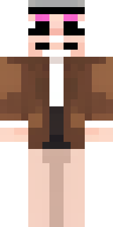 a friendly villager librarian in brown robes with glasses