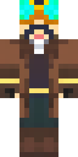 a steampunk inventor in a brown leather coat and brass goggles
