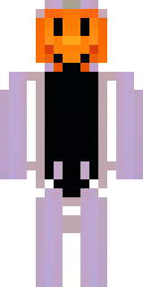 a Halloween pumpkin-headed figure in a dark cloak