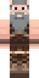 a viking warrior in fur and iron with a braided beard