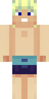 a summer surfer in board shorts with sun-bleached hair