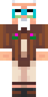 a friendly villager librarian in brown robes with glasses