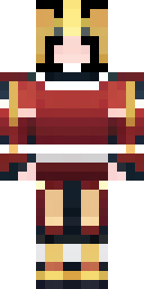 a samurai in red lacquered armor with a horned helmet