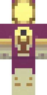 a nether hunter in crimson hide with glowing gold trim