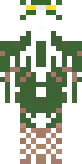 a nature druid in mossy green robes with antler headdress