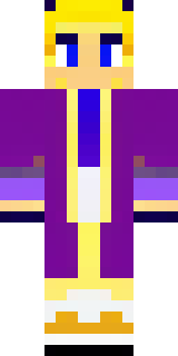 a young king in an ermine-trimmed purple cloak and gold crown