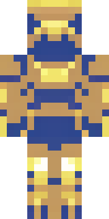 a piglin brute in gold armor with a snout and tusks