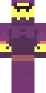 a nether hunter in crimson hide with glowing gold trim