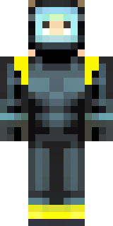 a modern scuba diver in a black wetsuit with a yellow tank