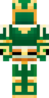 a jade samurai in green and gold ceremonial armor