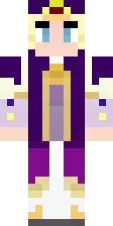 a young king in an ermine-trimmed purple cloak and gold crown