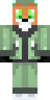 an anthropomorphic fox in a green explorer jacket