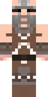 a viking warrior in fur and iron with a braided beard