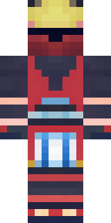 a samurai in red lacquered armor with a horned helmet