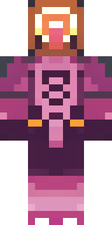 a nether hunter in crimson hide with glowing gold trim