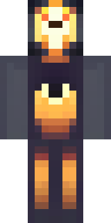 a Halloween pumpkin-headed figure in a dark cloak