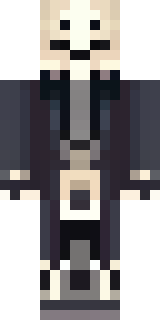 a necromancer in tattered black robes with a bone mask