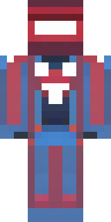 a masked hero in a sleek red and blue suit with a chest emblem