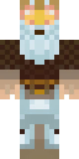 a frost viking in white furs and a horned helm