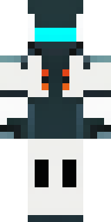a mecha pilot in a white flight suit with a segmented helmet