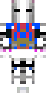a knight in polished silver plate armor with a blue tabard