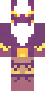 a nether hunter in crimson hide with glowing gold trim