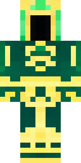 a jade samurai in green and gold ceremonial armor