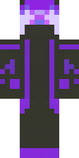 an end-realm sorcerer in obsidian robes with violet particles