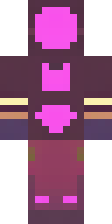 a nether hunter in crimson hide with glowing gold trim