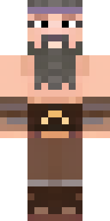 a viking warrior in fur and iron with a braided beard