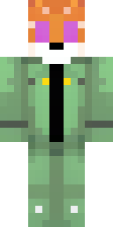 an anthropomorphic fox in a green explorer jacket