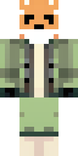 an anthropomorphic fox in a green explorer jacket