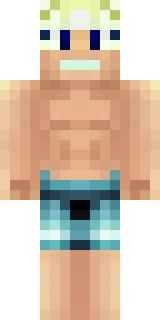 a summer surfer in board shorts with sun-bleached hair