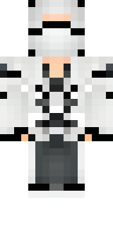 a white-clad ninja with silver throwing stars and a hood