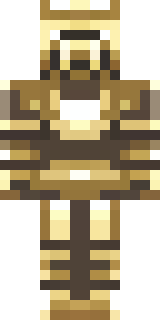 a piglin brute in gold armor with a snout and tusks