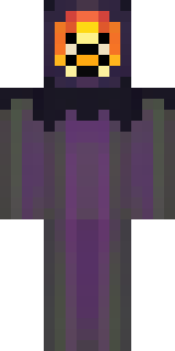 a Halloween pumpkin-headed figure in a dark cloak
