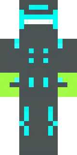 a neon cyber-ninja in dark bodysuit with teal light trim