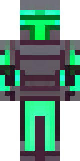a fallen knight in blackened rusted armor with green glowing cracks