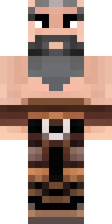 a viking warrior in fur and iron with a braided beard