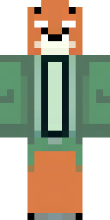 an anthropomorphic fox in a green explorer jacket