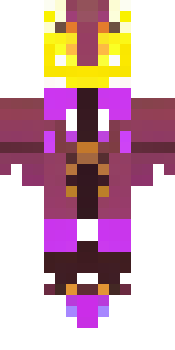 a nether hunter in crimson hide with glowing gold trim