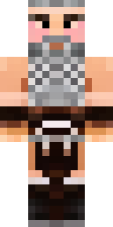 a viking warrior in fur and iron with a braided beard
